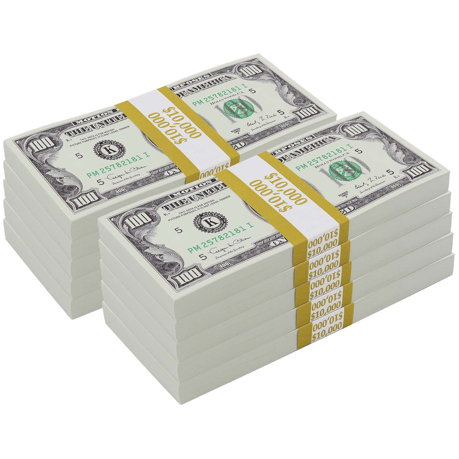 $100,000 BLANK FILLER 1990 Series Stacks
