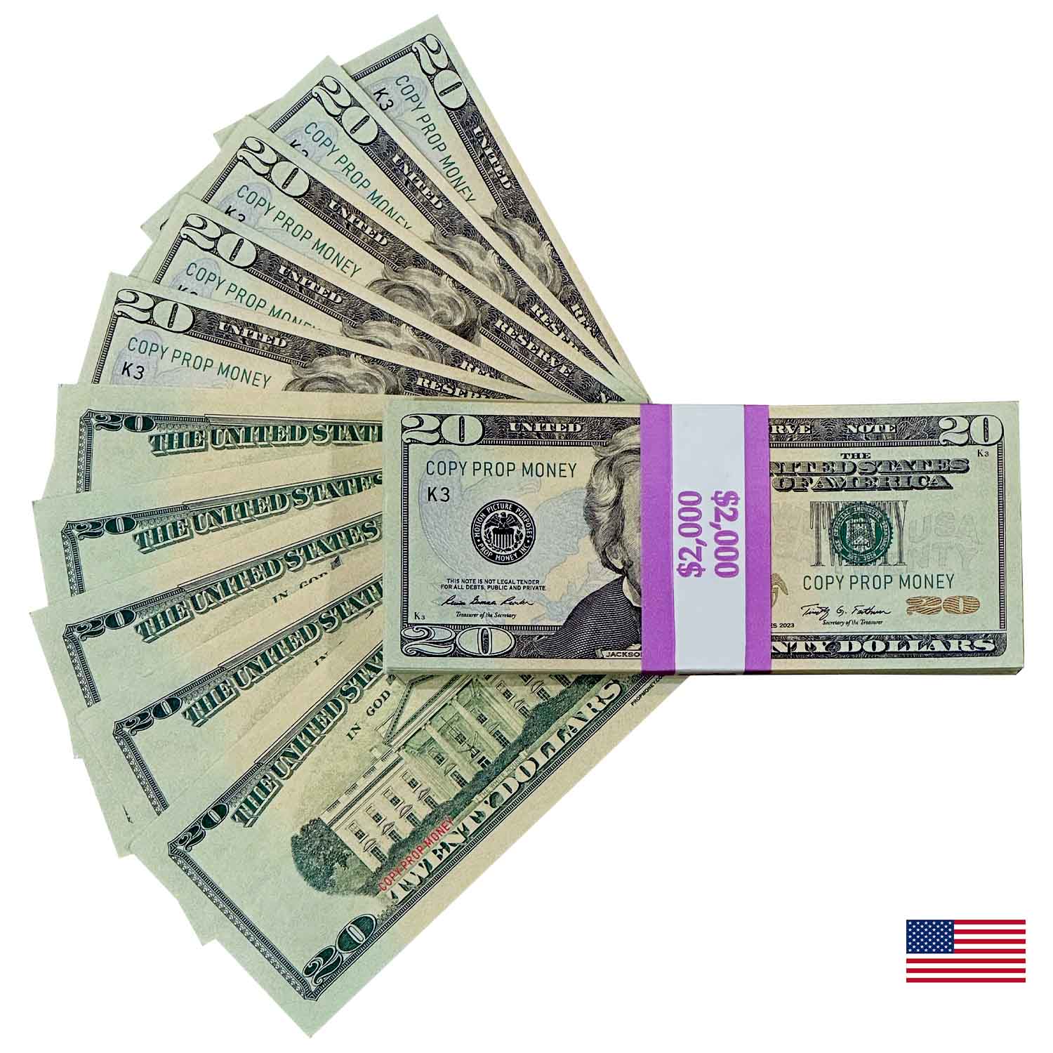 $20 United States New Series Full Print Premier Stack