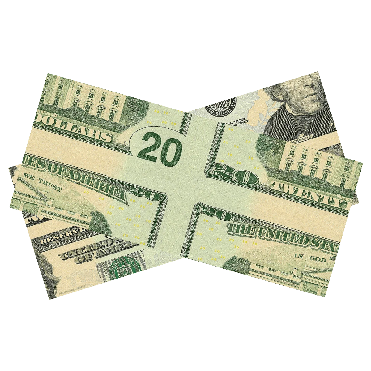 $20 Mis-Made Bill for Magicians - Image 2