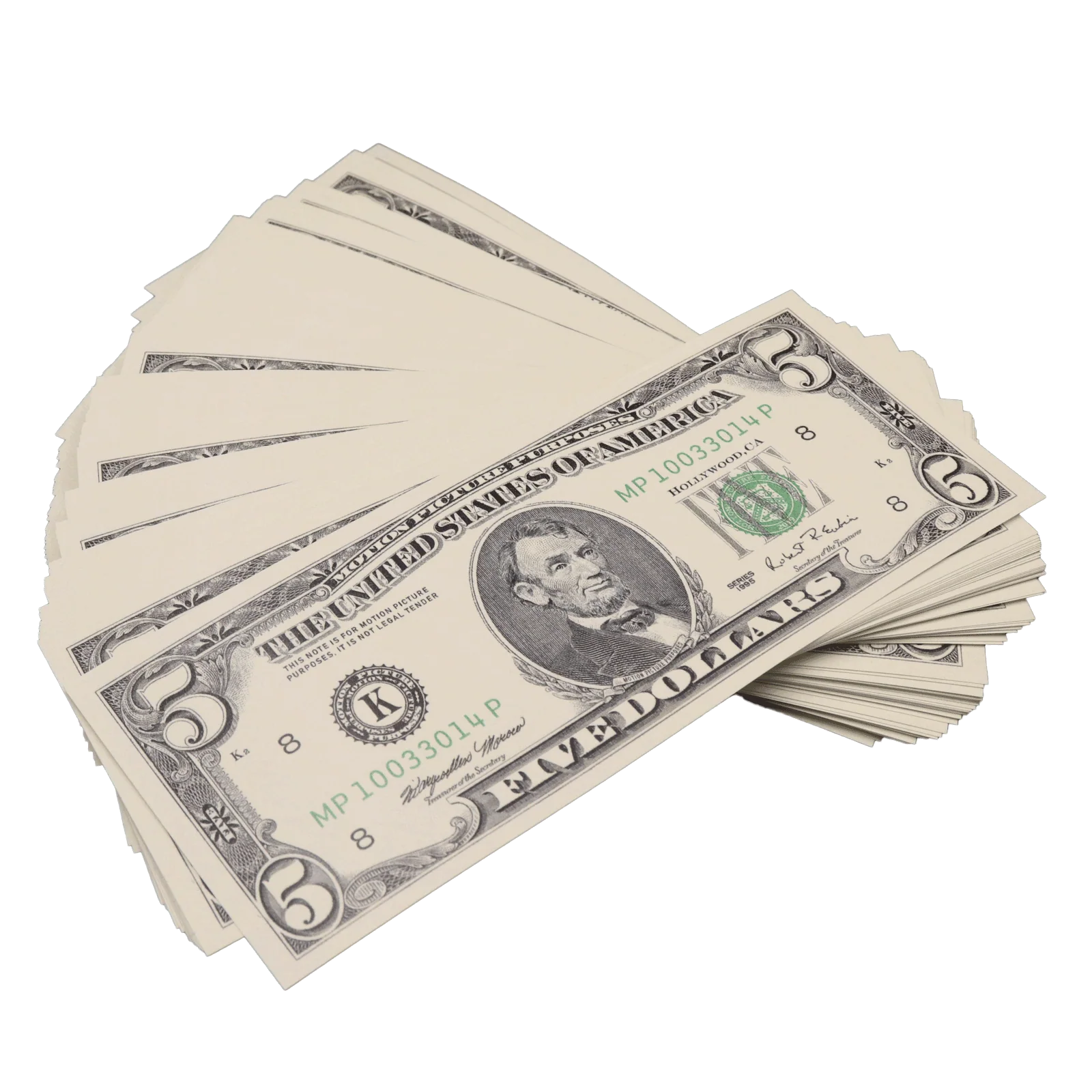 All Denomination Full Print 1990 Series Mixed Bills Stack - Image 12