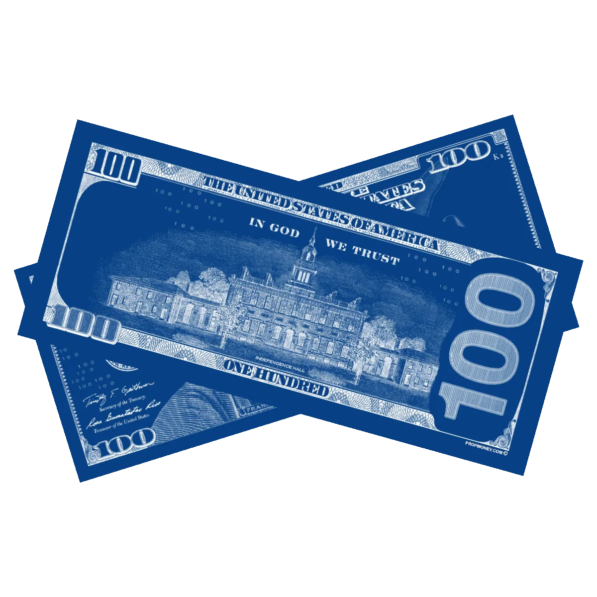 Los Angeles Blue Prop Money Bills - Image 2
