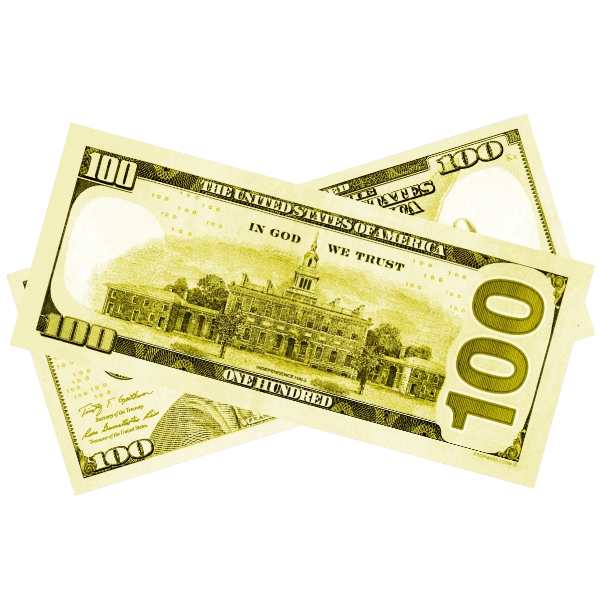 Yellow Prop Money Bills - Image 2
